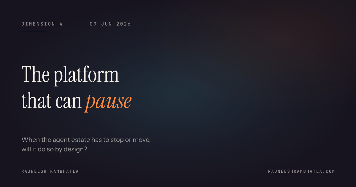 D4 — *the platform that can pause* — share card